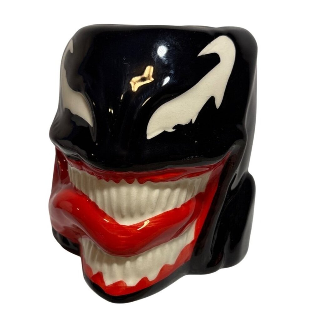 Marvel Venom Character Mug Ceramic 3D Design With Red Handle Black Red